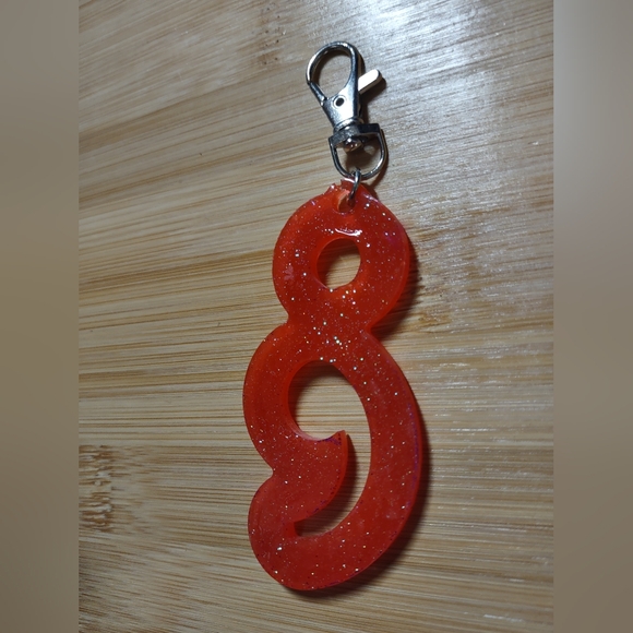 Semi-colon Handmade Bag Charm Key Chain - Picture 9 of 9